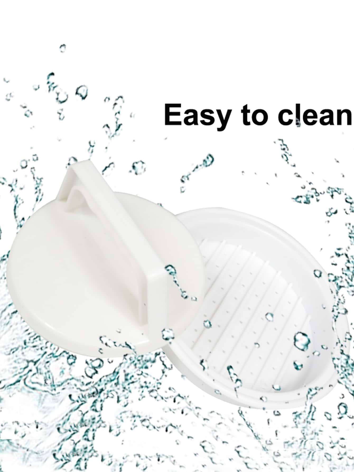 Easy-Release Burger Press Patty Maker – Perfectly Sized Hamburger Mold Rings for BBQ & Grill, Durable Polypropylene Kitchen Tool with Flip-Top Lid for Uniform Meat Patties, Practical Kitchenware, Easygrip Handle