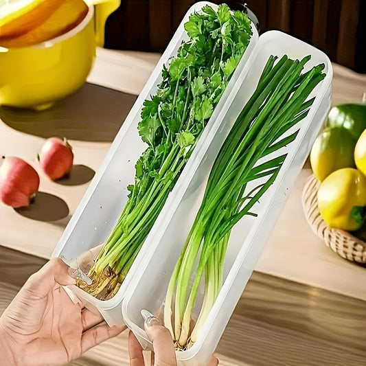 1~10 Pack Coriander & Green Onion Storage Box, Thickened Noodle and Egg Sealed Fresh-Keeping Container for Fridge – Check Size Chart Before Ordering