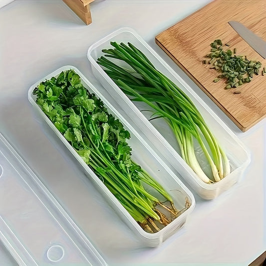 1~10 Pack Coriander & Green Onion Storage Box, Thickened Noodle and Egg Sealed Fresh-Keeping Container for Fridge – Check Size Chart Before Ordering