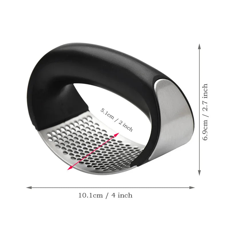 espremedor de alho inox/  triturador de alho manual / utensílio de cozinha alho / prensa de alho aço inoxidável