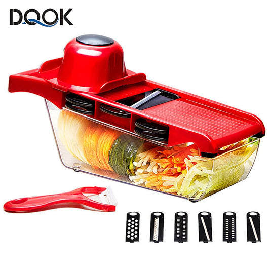 ralador fatiador de legumes / cortador de vegetais inox / fatiador de frutas cozinha  /utensílio de cozinha multiuso/  ralador plástico com lâmina inox
