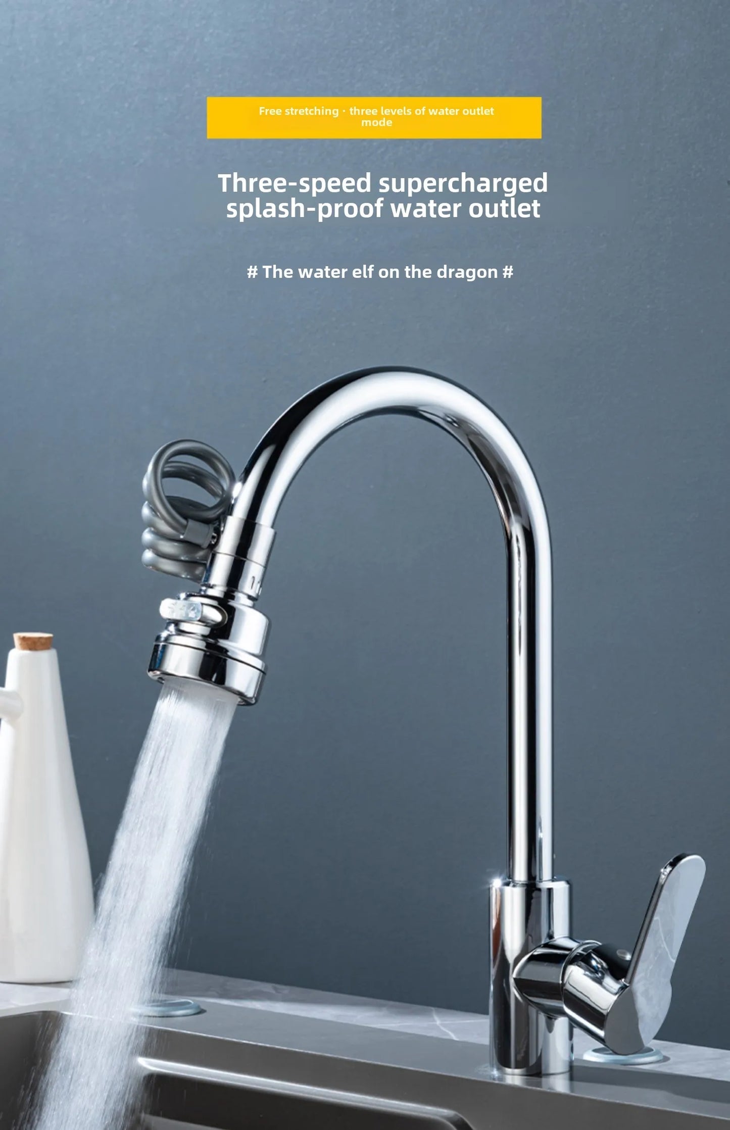 extensor de torneira chuveirinho /  adaptador giratório pia cozinha / bico torneira 360 graus/  extensor anti-respingo / cabeçote de pia com pressão // torneira retrátil cozinha/ utensilioutensílio