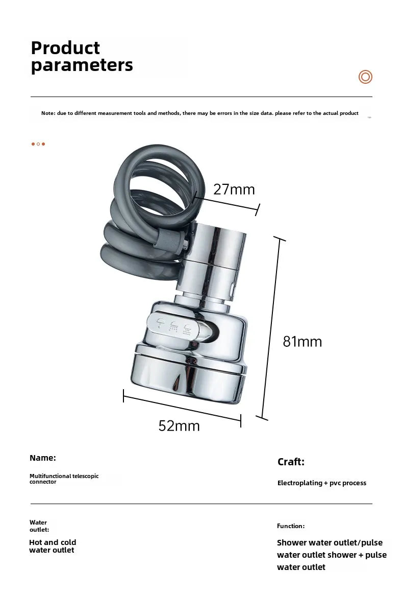 extensor de torneira chuveirinho /  adaptador giratório pia cozinha / bico torneira 360 graus/  extensor anti-respingo / cabeçote de pia com pressão // torneira retrátil cozinha/ utensilioutensílio