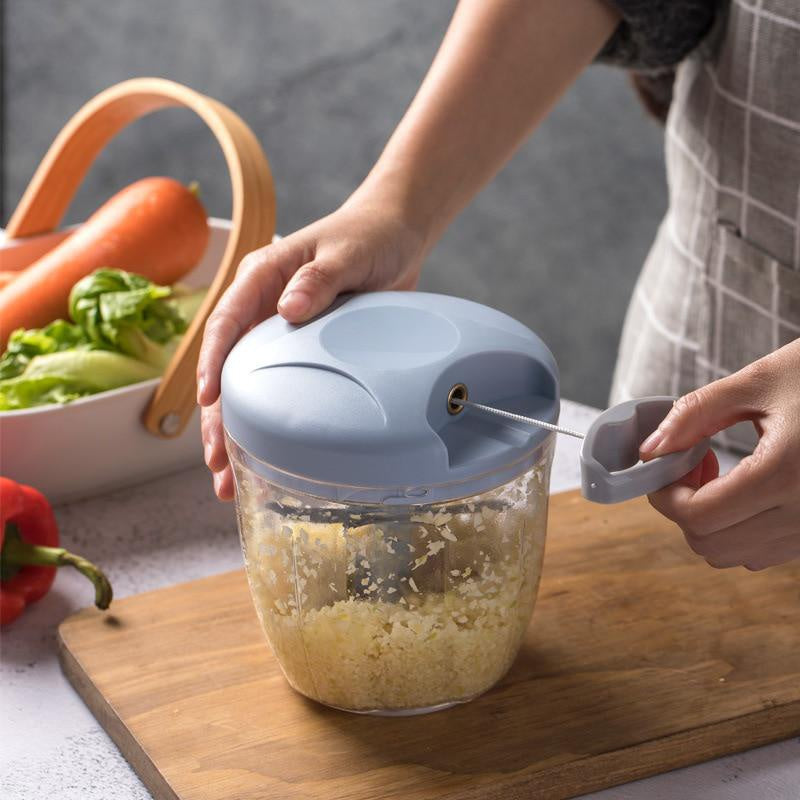 500/900ML Garlic Chopper Manual Garlic Press Food Vegetables Cutter Meat Grinders Kitchen Gadgets Hand Mincer Garlic Masher