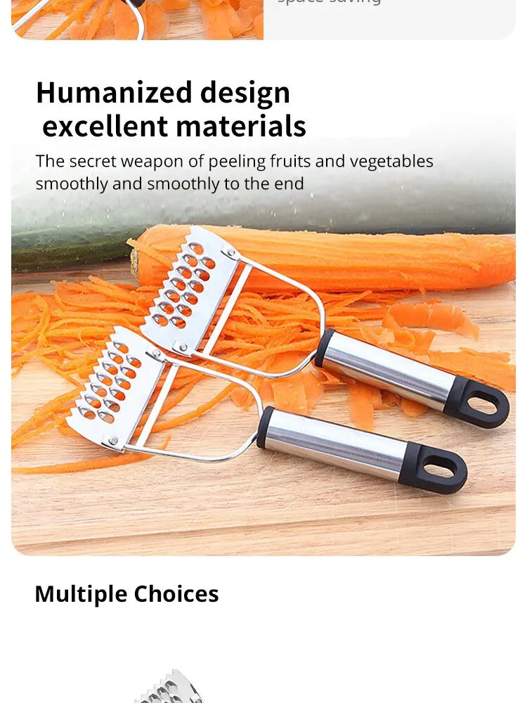 Single Stainless Steel Peeler Fruit Vegetable Cucumber Multifunctional Shredder Home Peeler Kitchen Accessories Tools