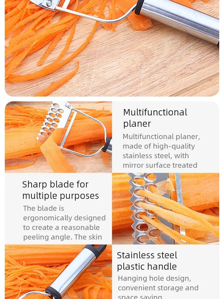 Single Stainless Steel Peeler Fruit Vegetable Cucumber Multifunctional Shredder Home Peeler Kitchen Accessories Tools
