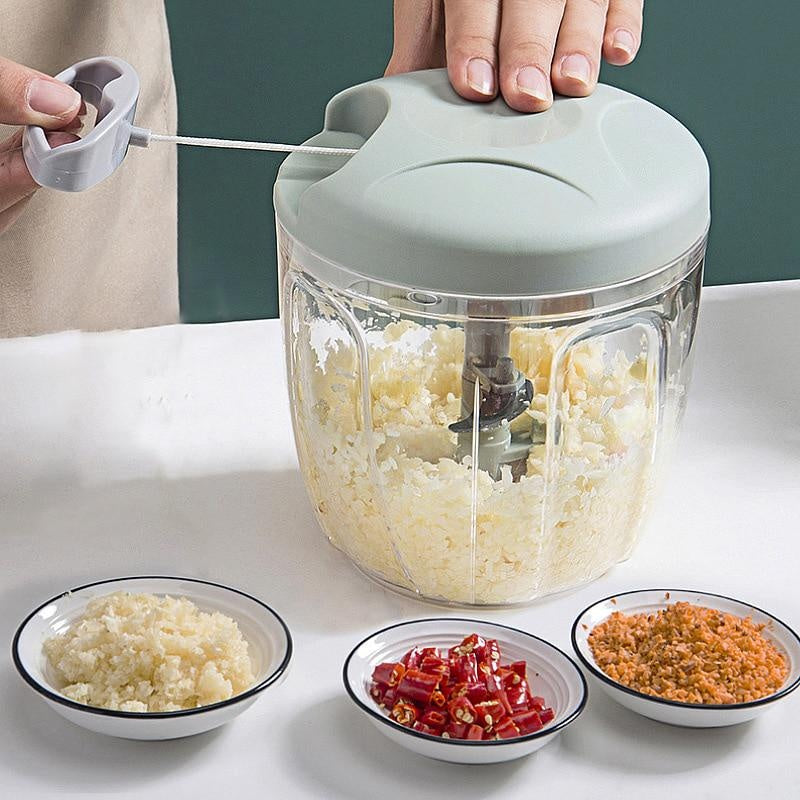 500/900ML Garlic Chopper Manual Garlic Press Food Vegetables Cutter Meat Grinders Kitchen Gadgets Hand Mincer Garlic Masher
