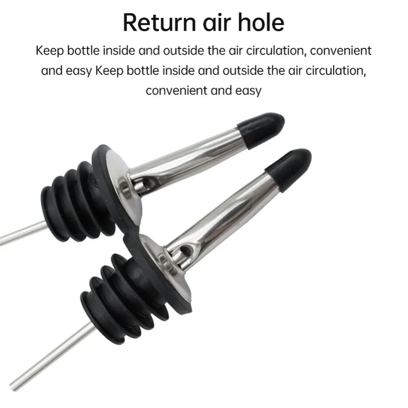 4/8/16/24 Packs Liquor Bottle Pourers for Alcohol Stainless Steal Liquor Bottle Dispensers Speed Pourers for Spirits Bottles