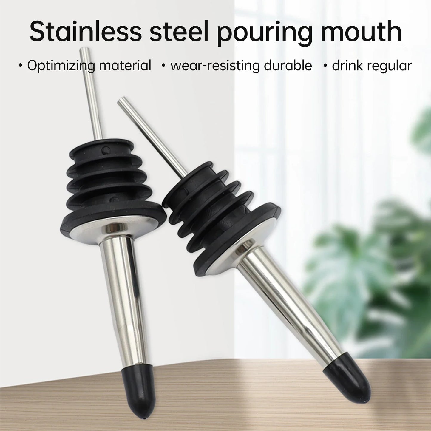 4/8/16/24 Packs Liquor Bottle Pourers for Alcohol Stainless Steal Liquor Bottle Dispensers Speed Pourers for Spirits Bottles