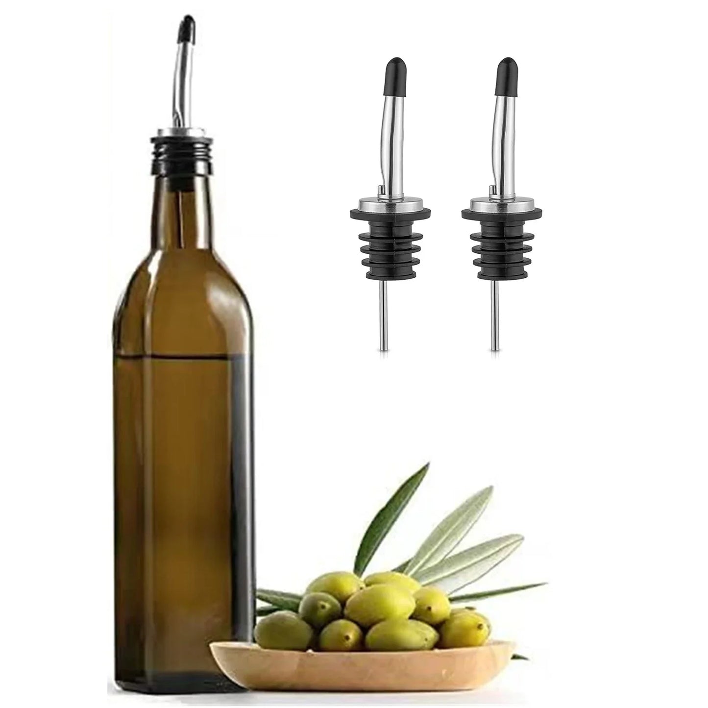 4/8/16/24 Packs Liquor Bottle Pourers for Alcohol Stainless Steal Liquor Bottle Dispensers Speed Pourers for Spirits Bottles