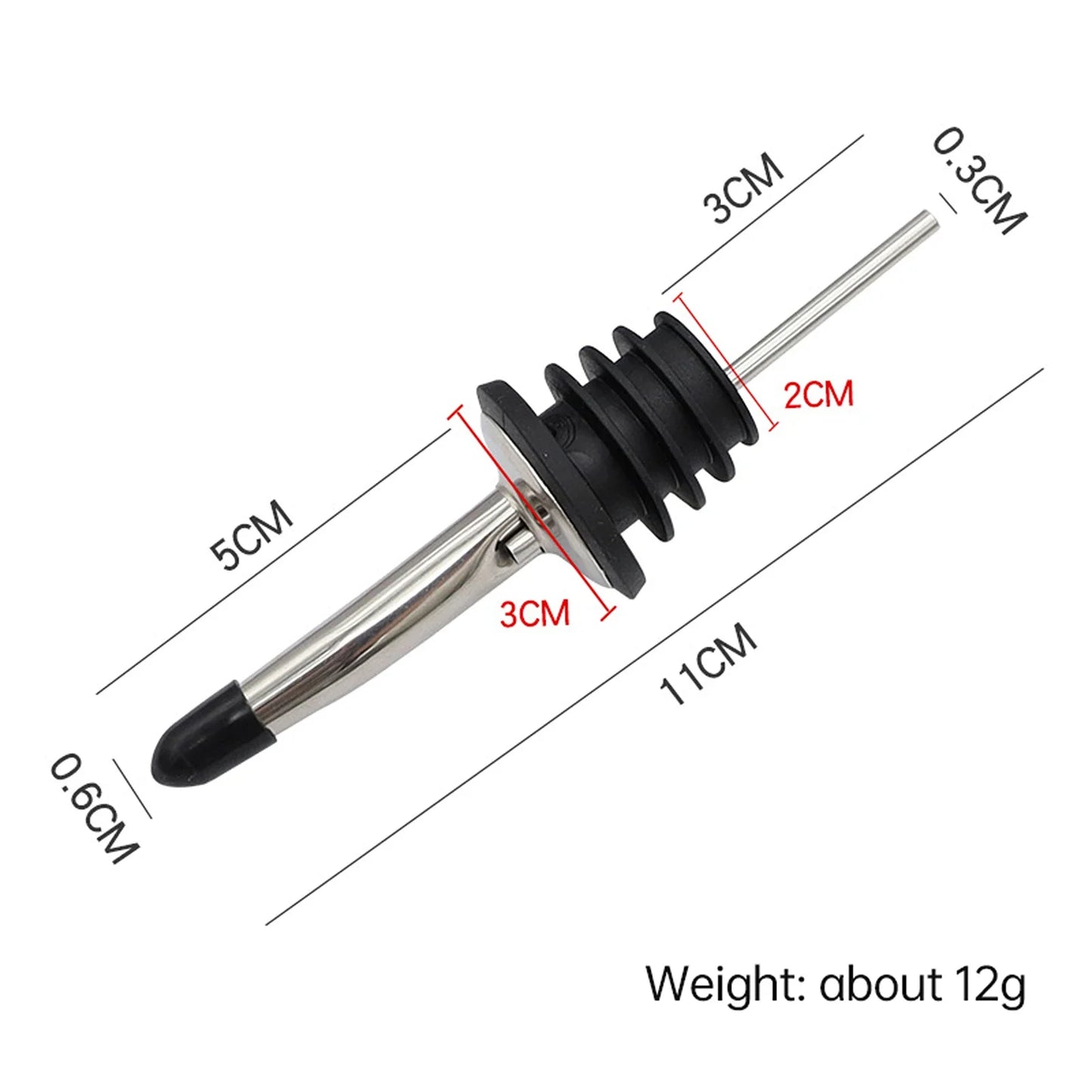 4/8/16/24 Packs Liquor Bottle Pourers for Alcohol Stainless Steal Liquor Bottle Dispensers Speed Pourers for Spirits Bottles