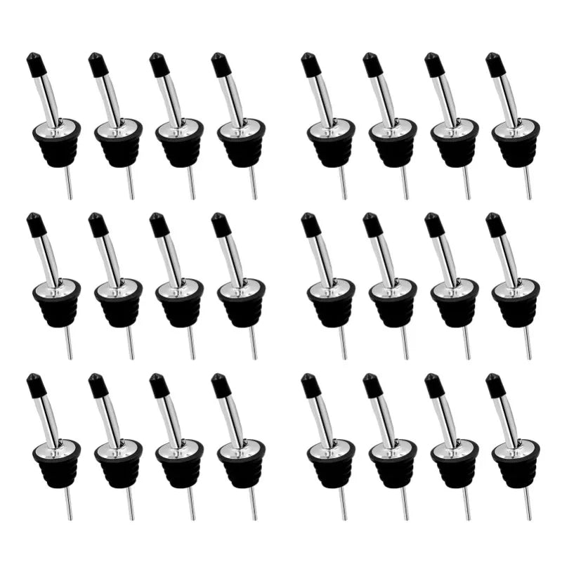 4/8/16/24 Packs Liquor Bottle Pourers for Alcohol Stainless Steal Liquor Bottle Dispensers Speed Pourers for Spirits Bottles