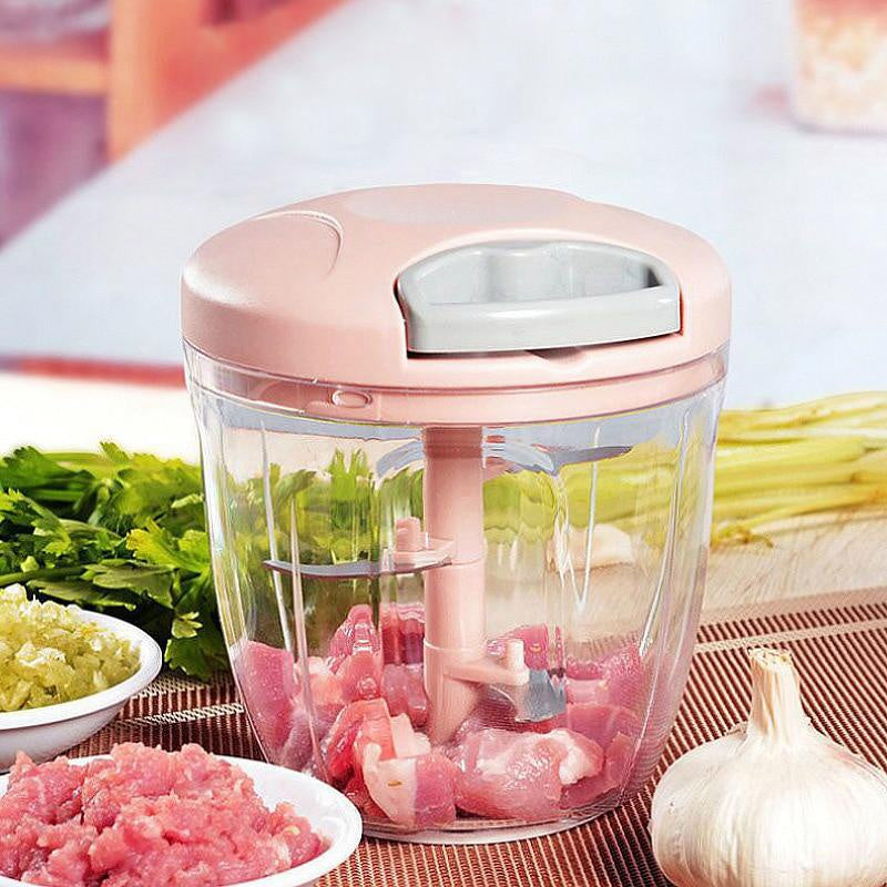 500/900ML Garlic Chopper Manual Garlic Press Food Vegetables Cutter Meat Grinders Kitchen Gadgets Hand Mincer Garlic Masher